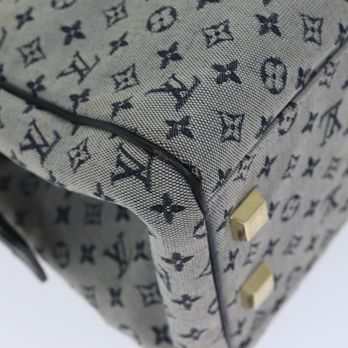 Louis Vuitton Monogram Mini Josephine GM Hand Bag Blue