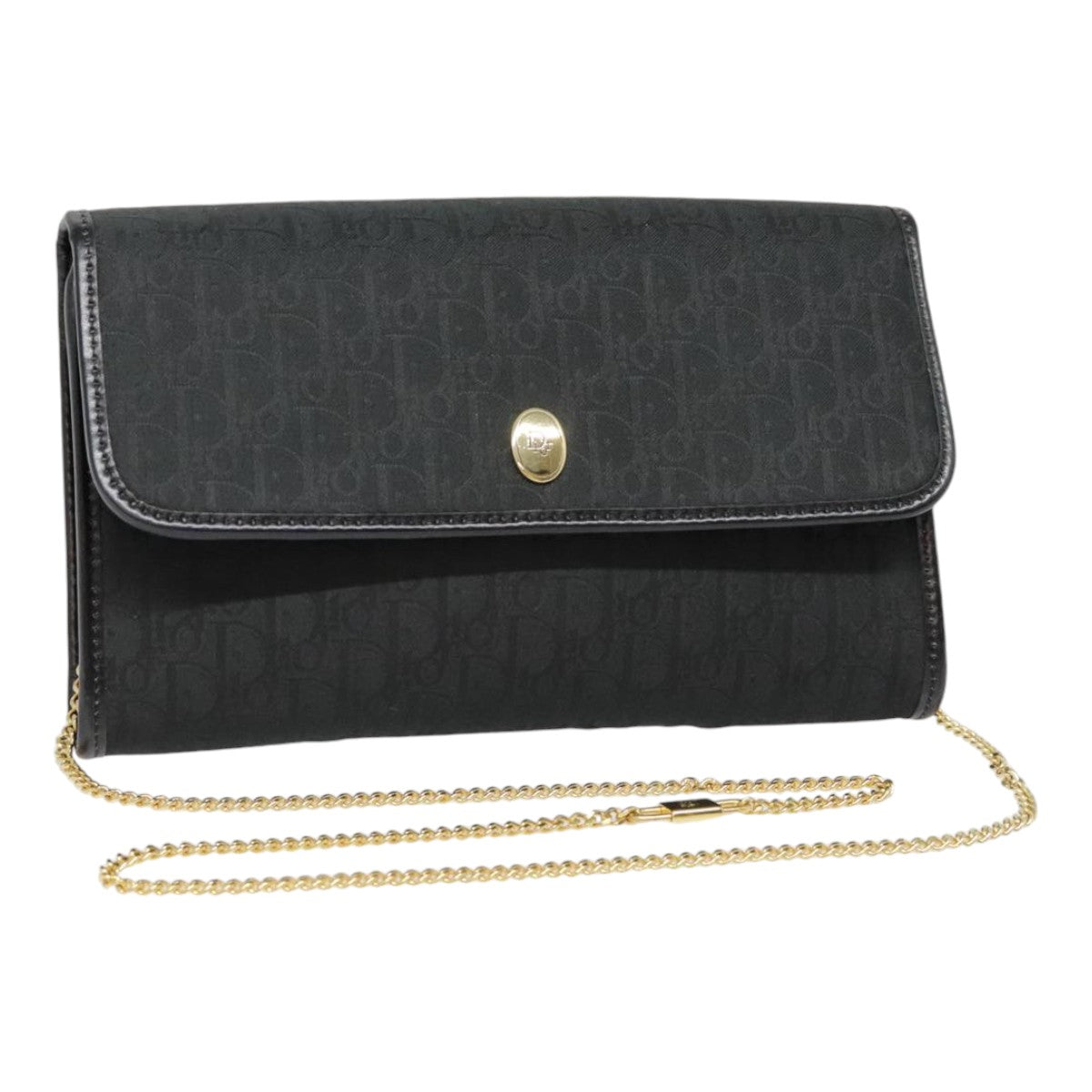 Christian Dior Trotter Canvas Chain Crossbody Bag