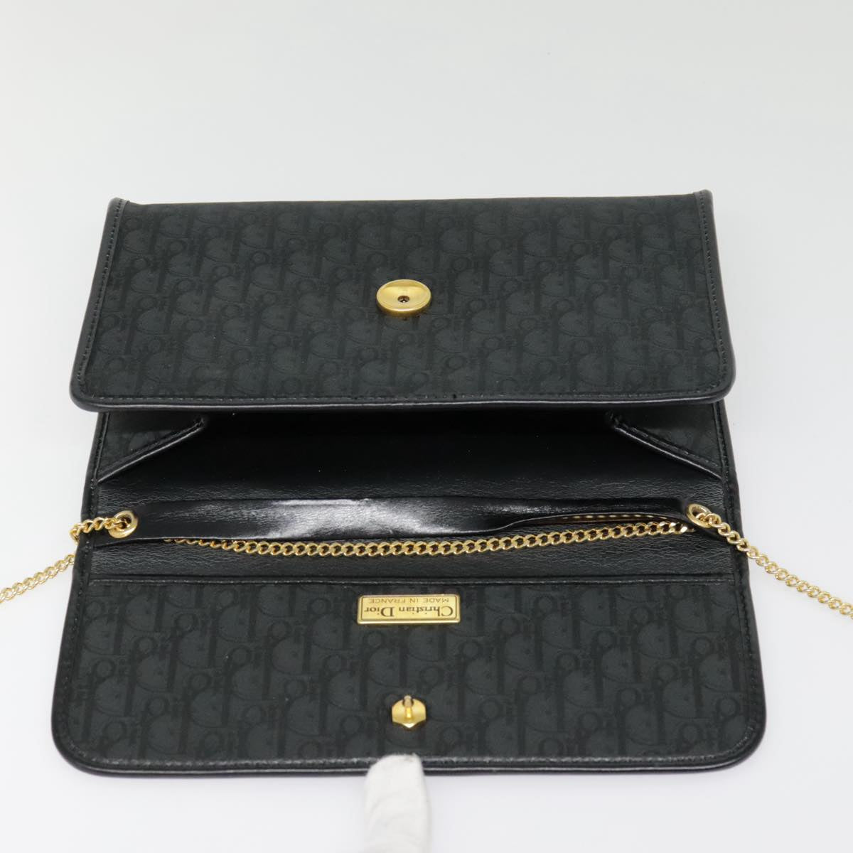 Christian Dior Trotter Canvas Chain Crossbody Bag