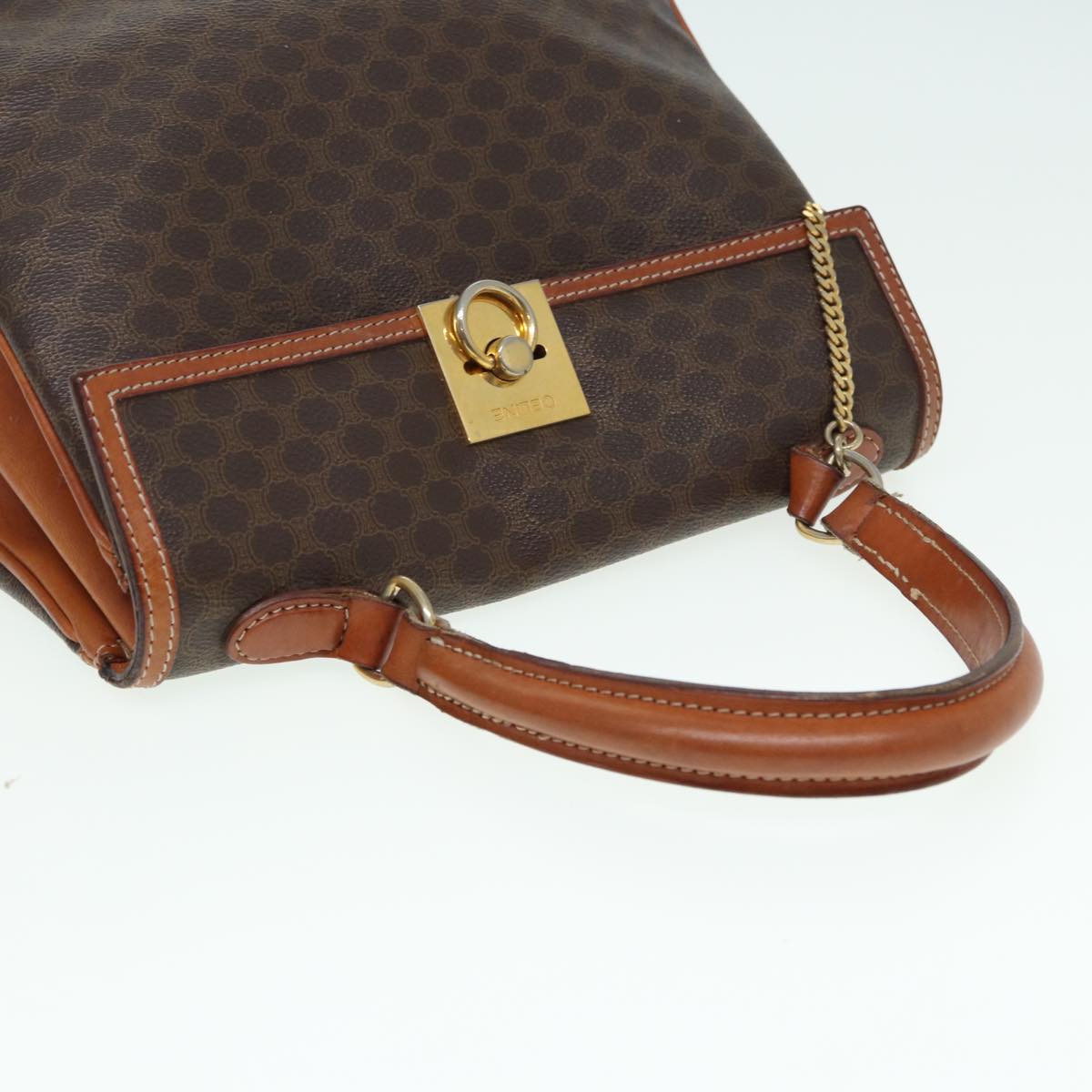 Celine Macadam Canvas Top Handle Bag