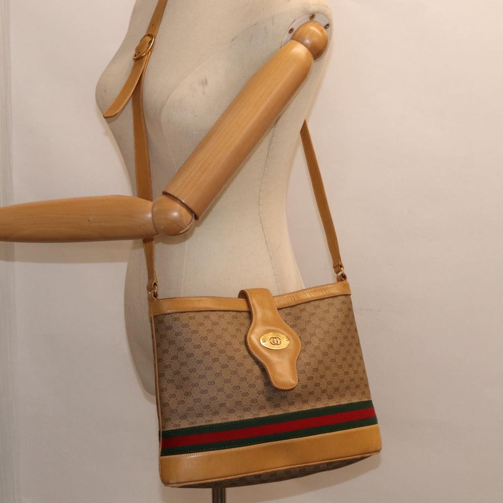 Gucci Micro GG Canvas Web Sherry Line Crossbody