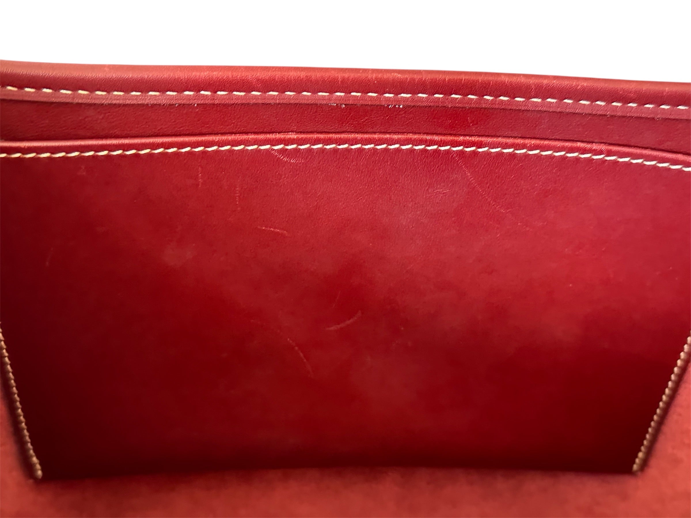 Hermes Evelyn 1 PM Box Calf Leather Bordeaux