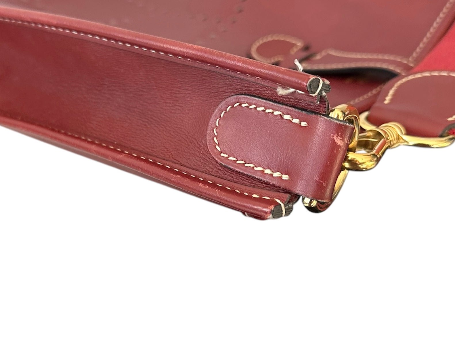 Hermes Evelyn 1 PM Box Calf Leather Bordeaux