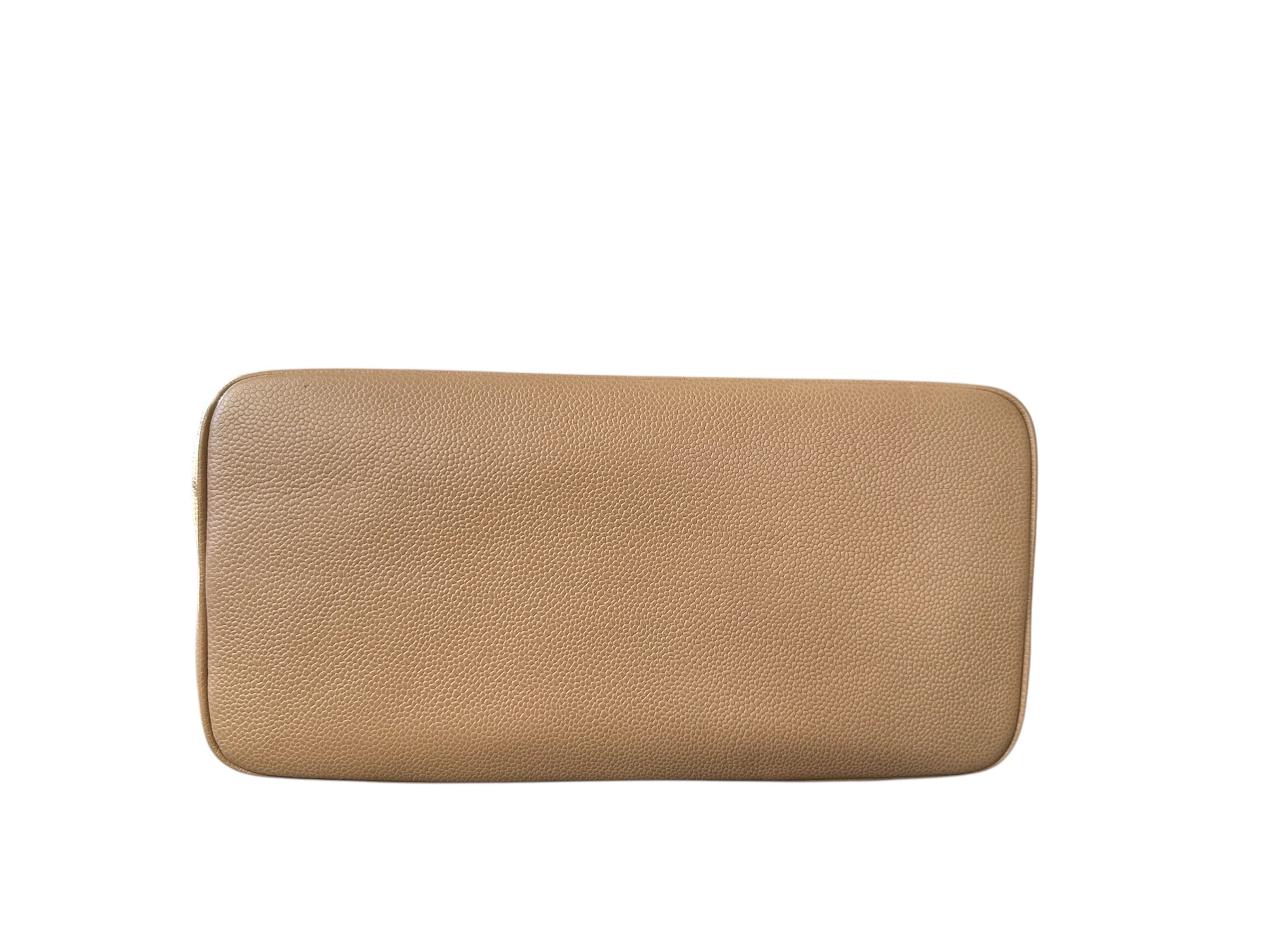 Chanel Classic Gold Medallion CC Quilted Caviar Leather Tote Bag