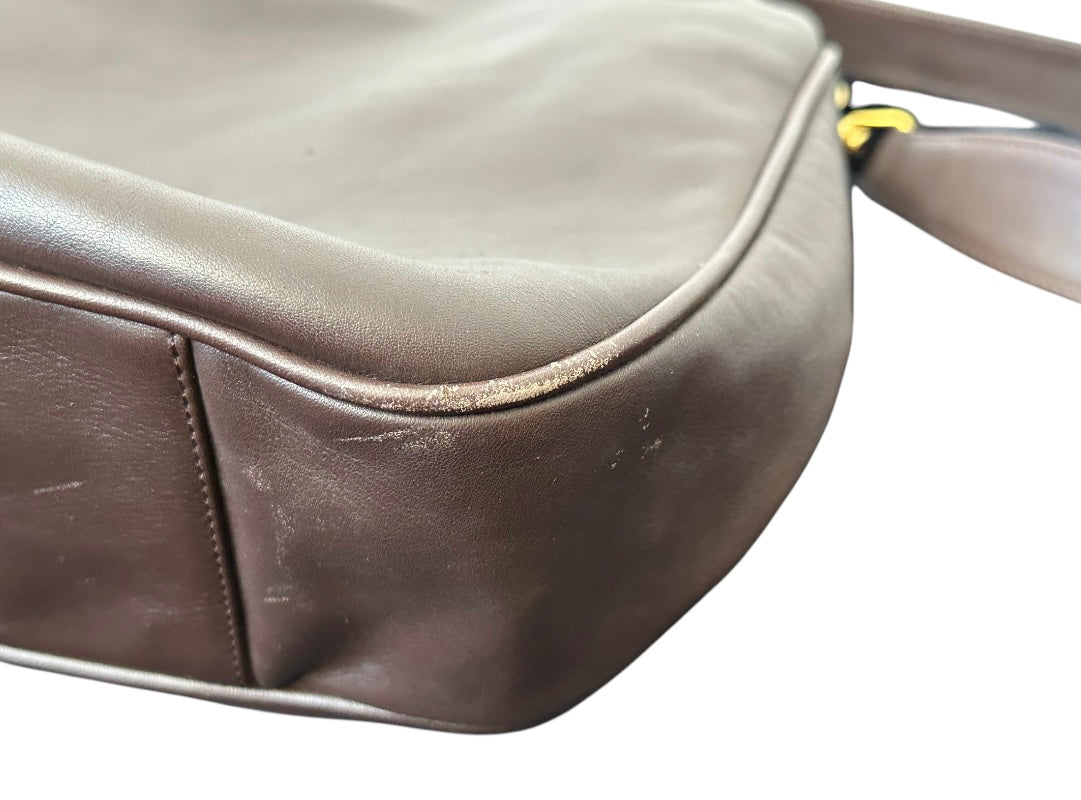 Gucci Bamboo Handle Large Leather Bag With Strap