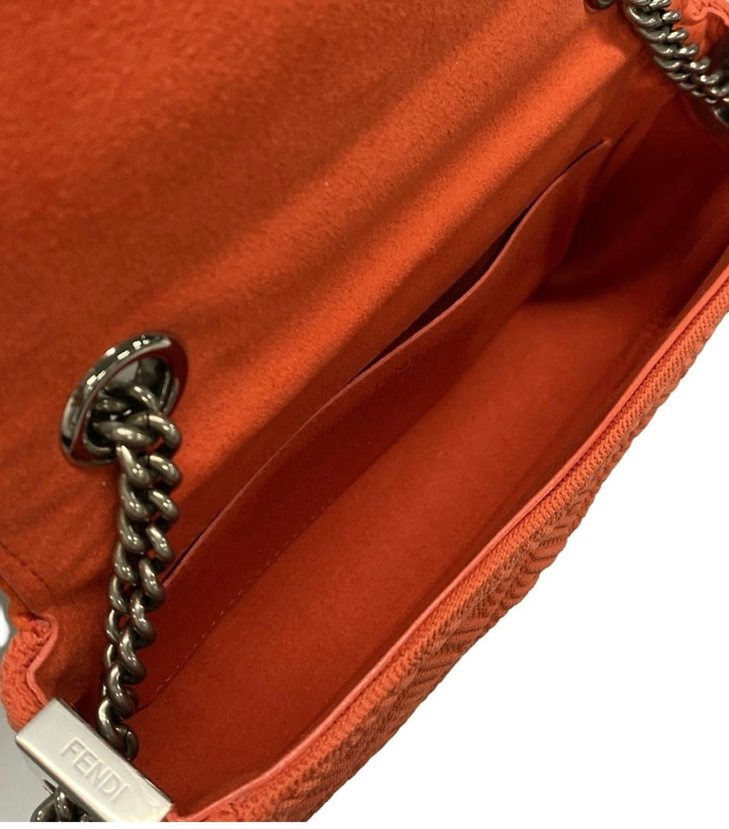 Fendi Baguette Chain Strap Orange