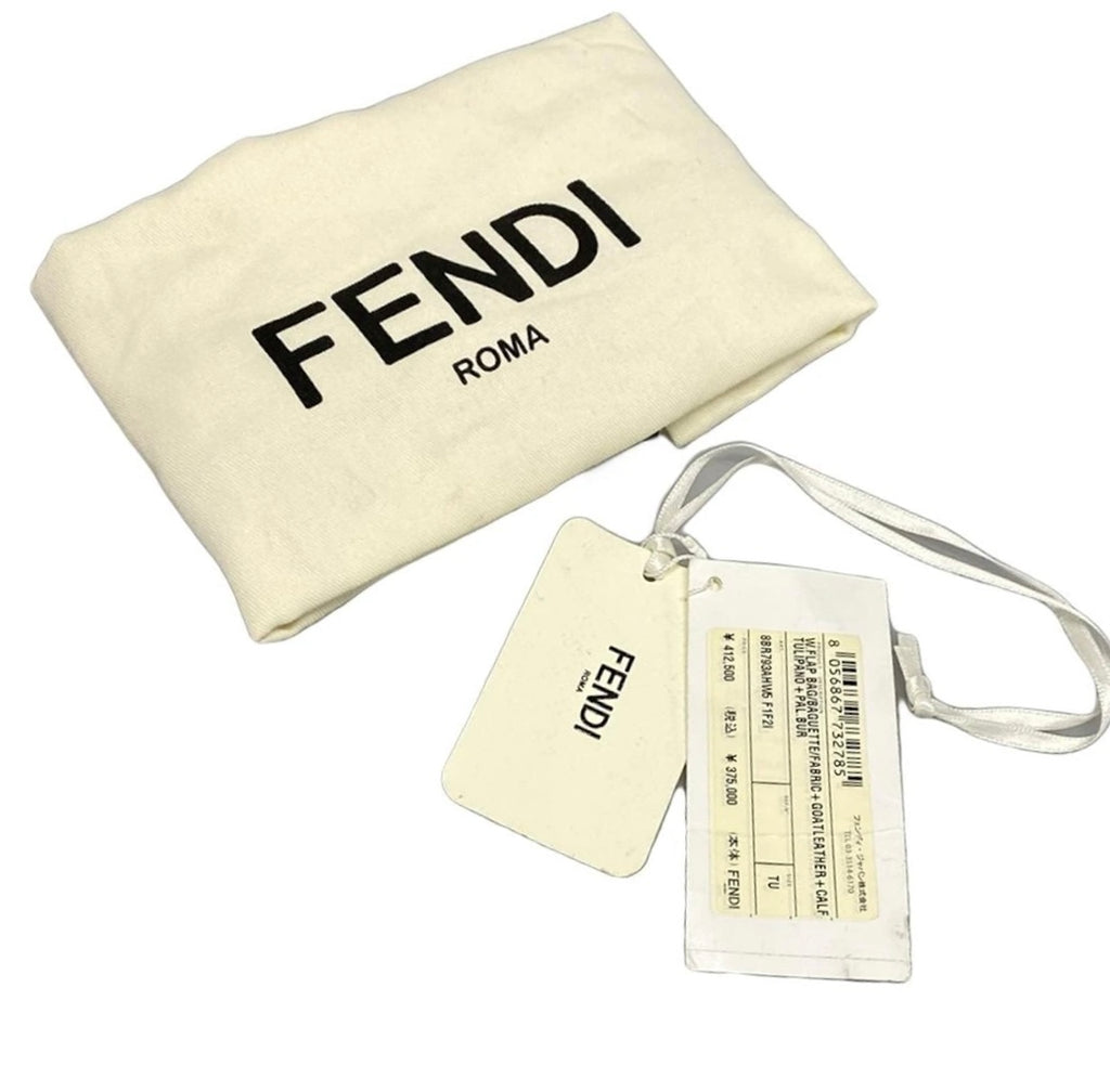 Fendi Baguette Chain Strap Orange