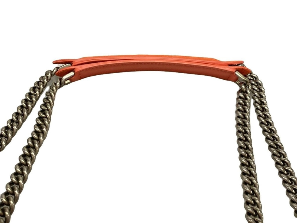 Fendi Baguette Chain Strap Orange