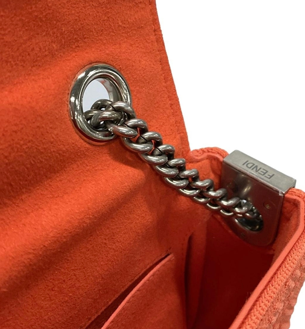 Fendi Baguette Chain Strap Orange