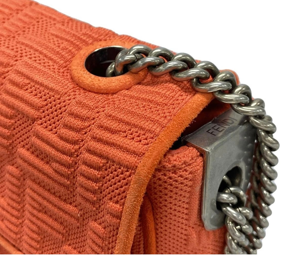 Fendi Baguette Chain Strap Orange