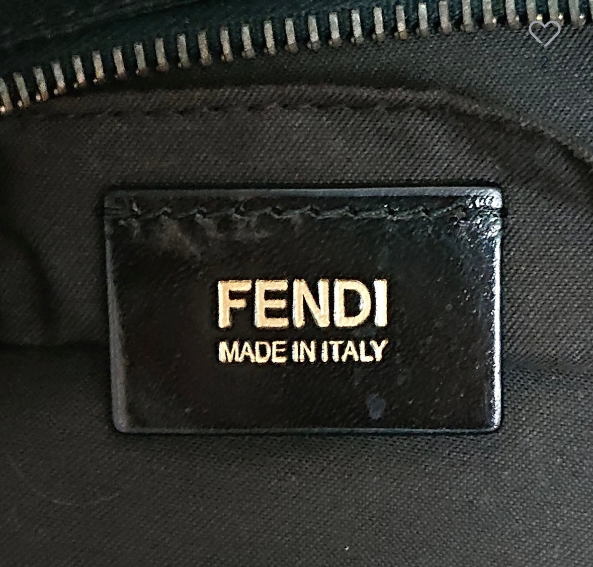 Fendi Zucca Shoulder Bag Black Jacquard Leather