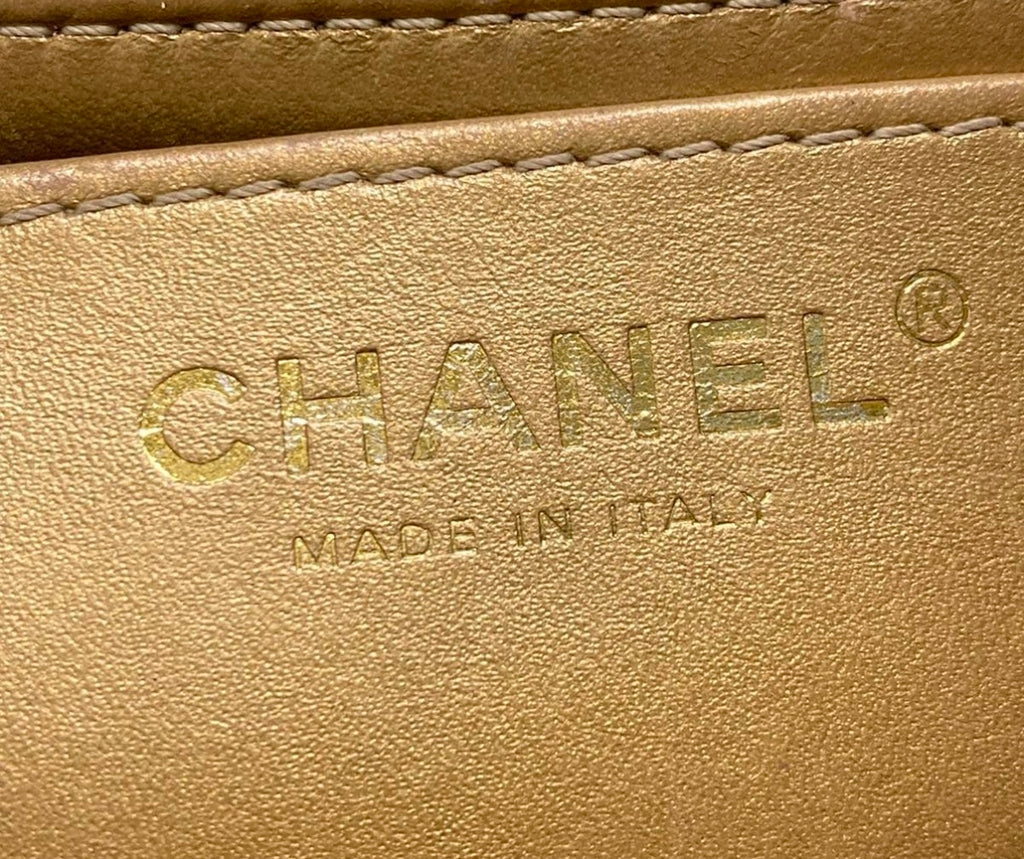 Chanel Mini Pearl Crush Flap Bag Blue Lambskin Leather