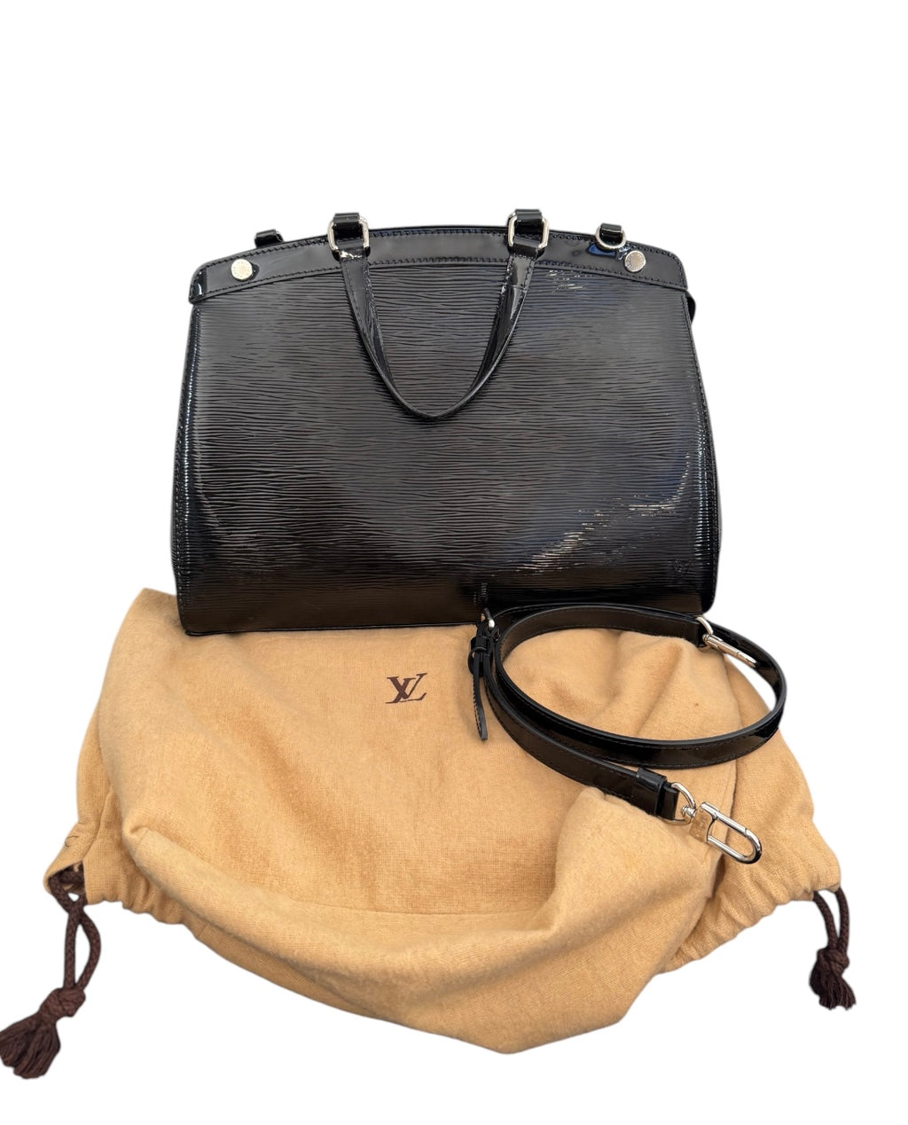 Louis Vuitton Black Epi Leather Brea MM Hand Bag
