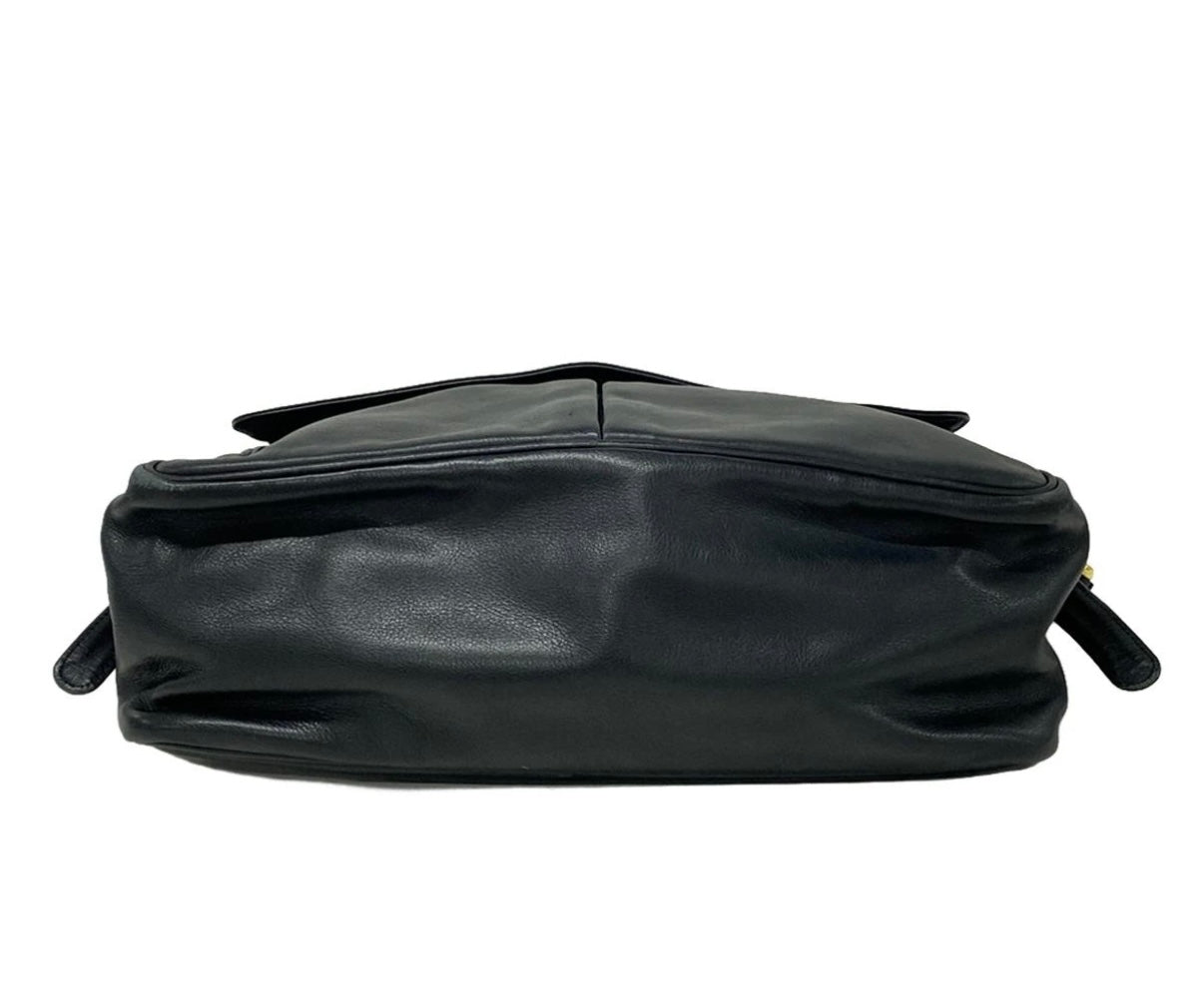 Loewe Black Leather Messenger Bag