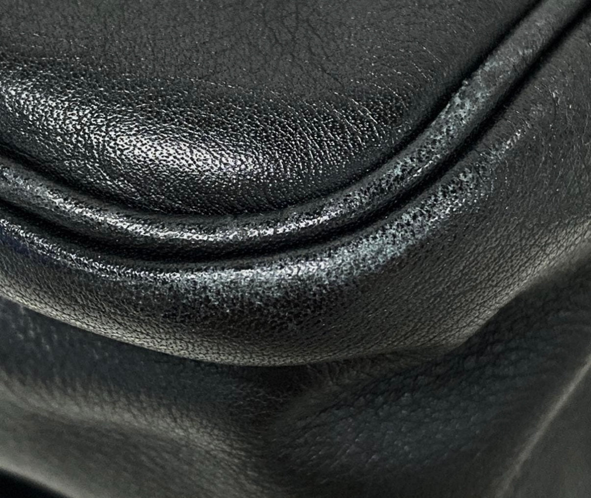 Loewe Black Leather Messenger Bag