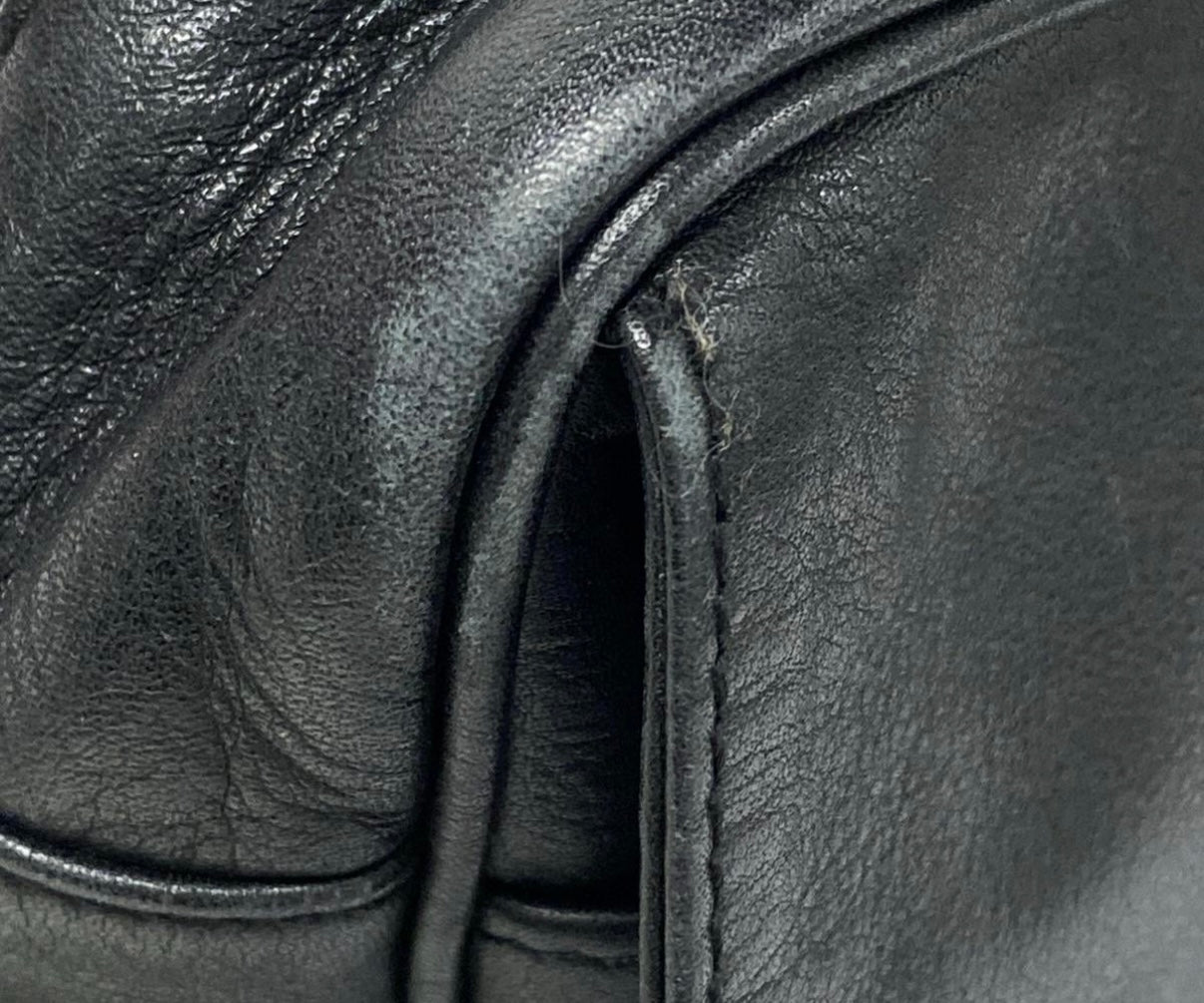 Loewe Black Leather Messenger Bag