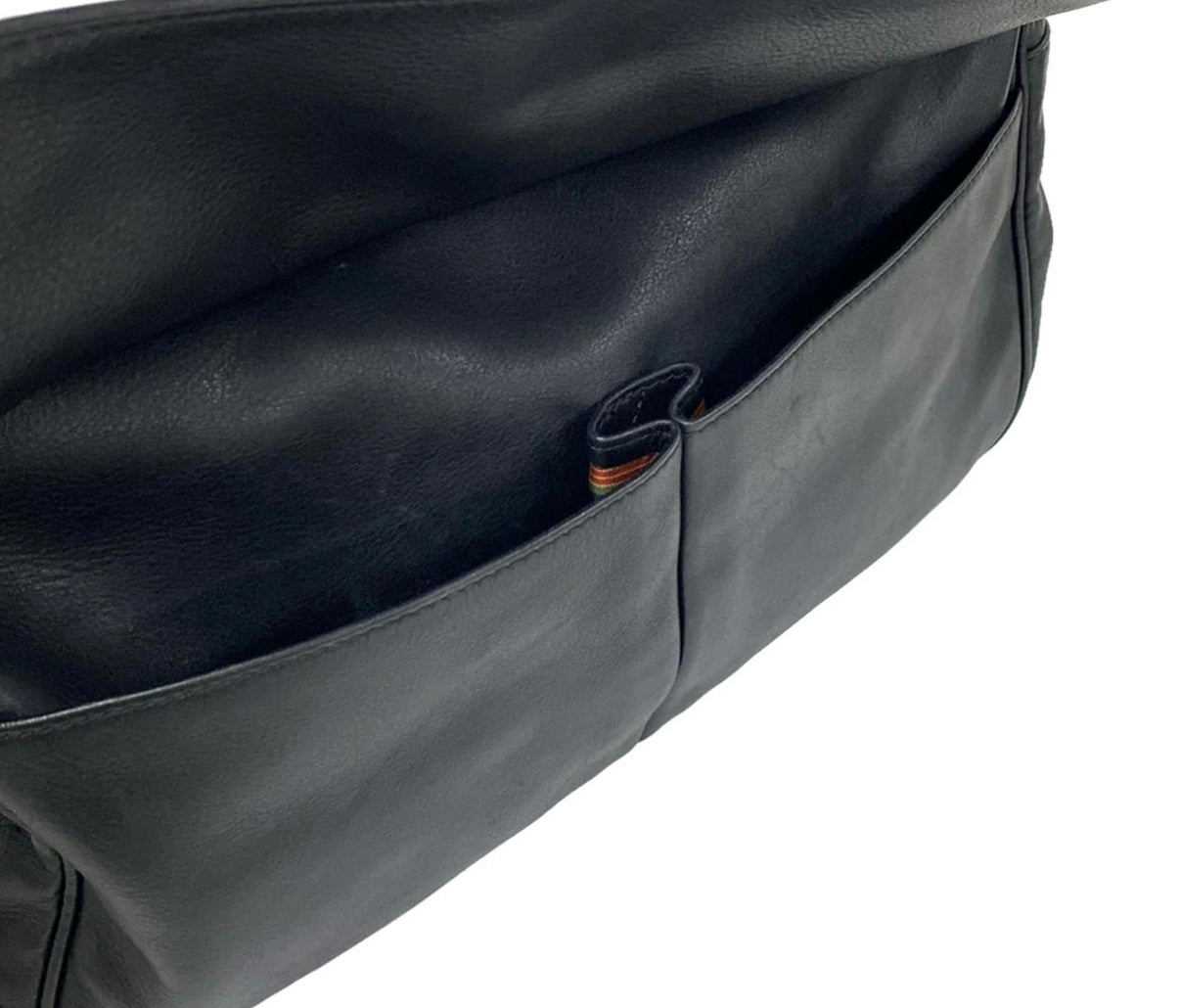 Loewe Black Leather Messenger Bag