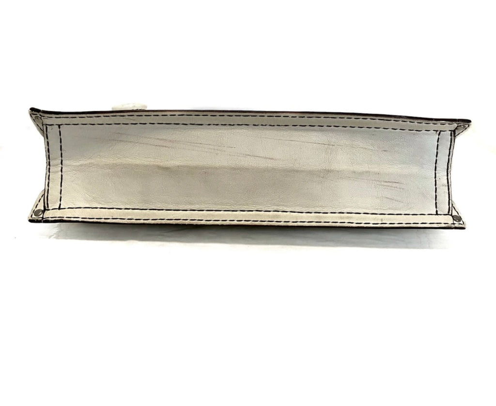 Loewe White Leather Double Sided Shoulder Bag