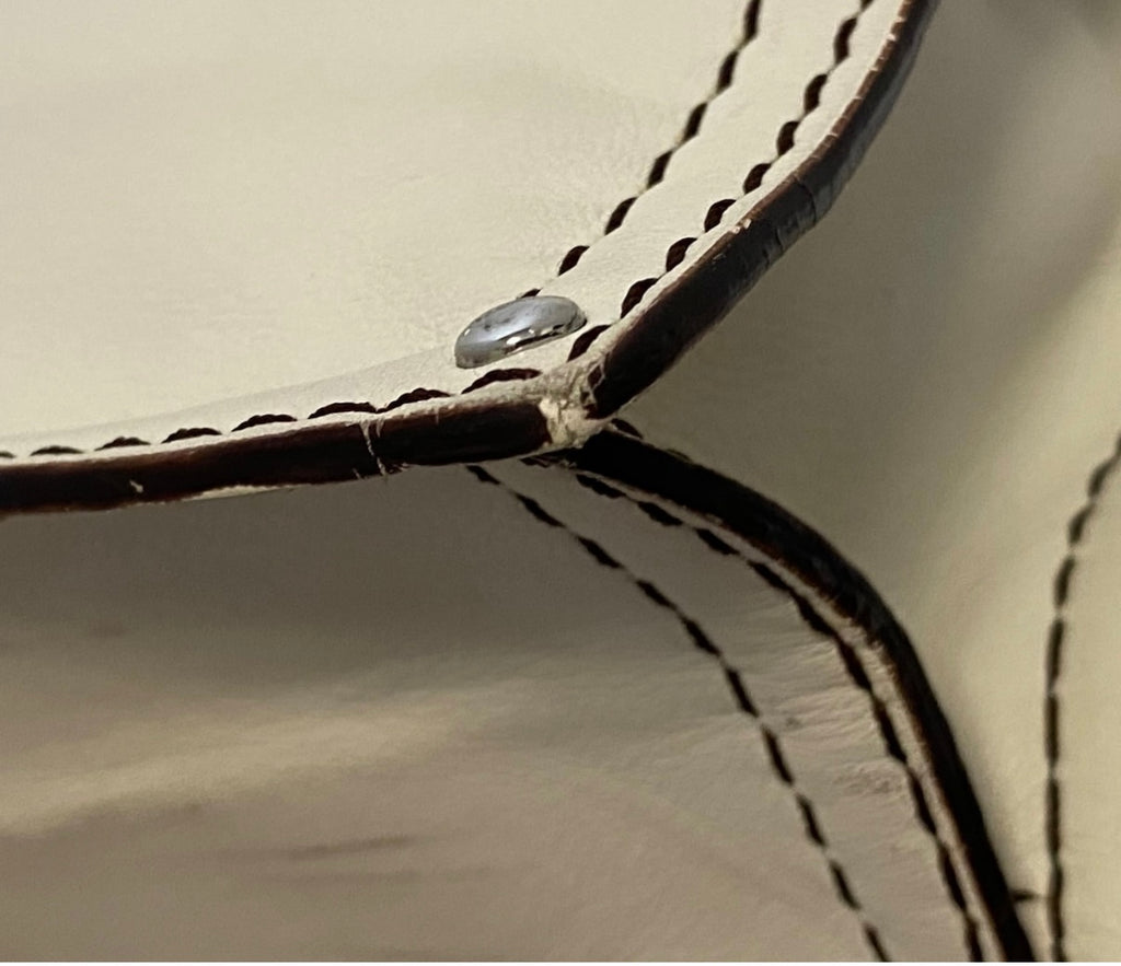 Loewe White Leather Double Sided Shoulder Bag