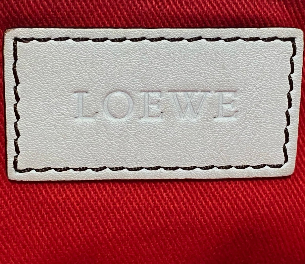 Loewe White Leather Double Sided Shoulder Bag