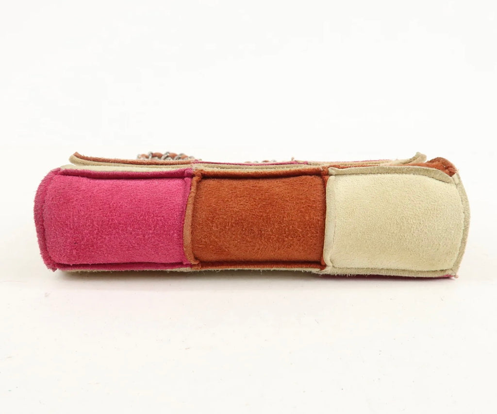 Chanel COCO Mark Suede Mini Bag Beige/Pink/Brown