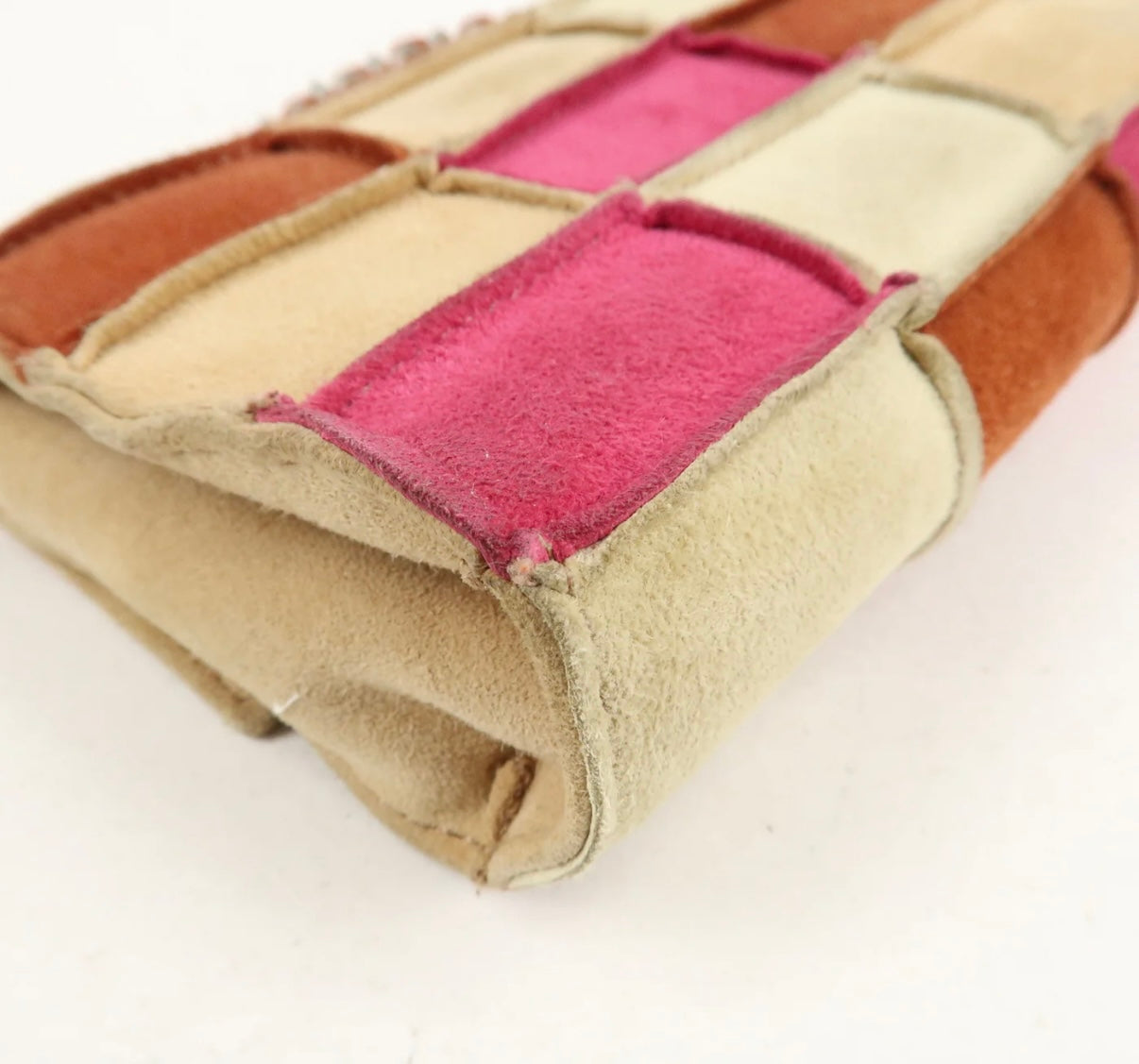 Chanel COCO Mark Suede Mini Bag Beige/Pink/Brown