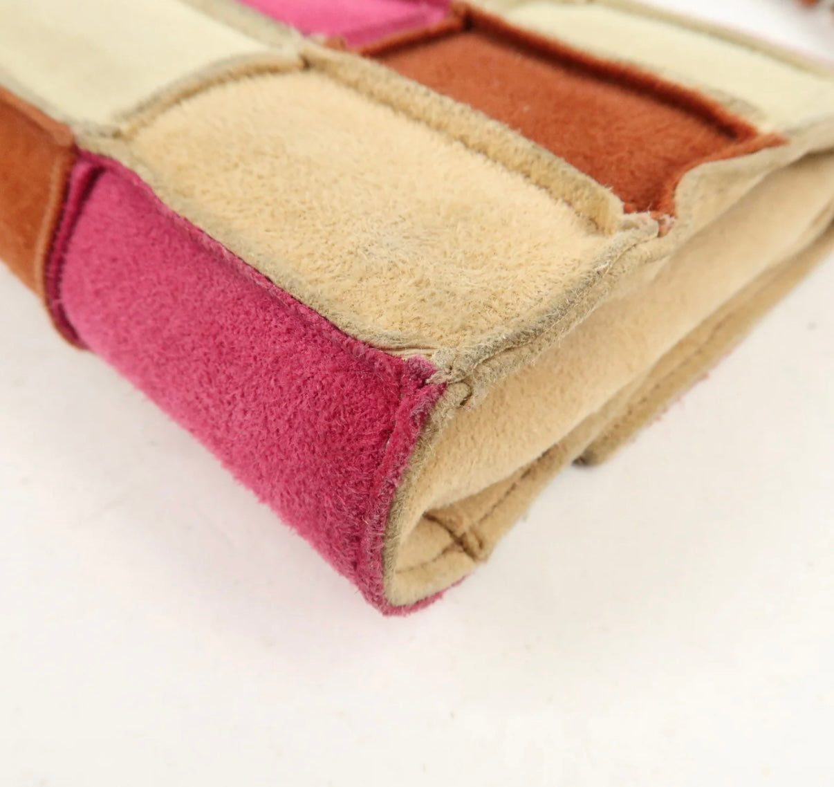 Chanel COCO Mark Suede Mini Bag Beige/Pink/Brown