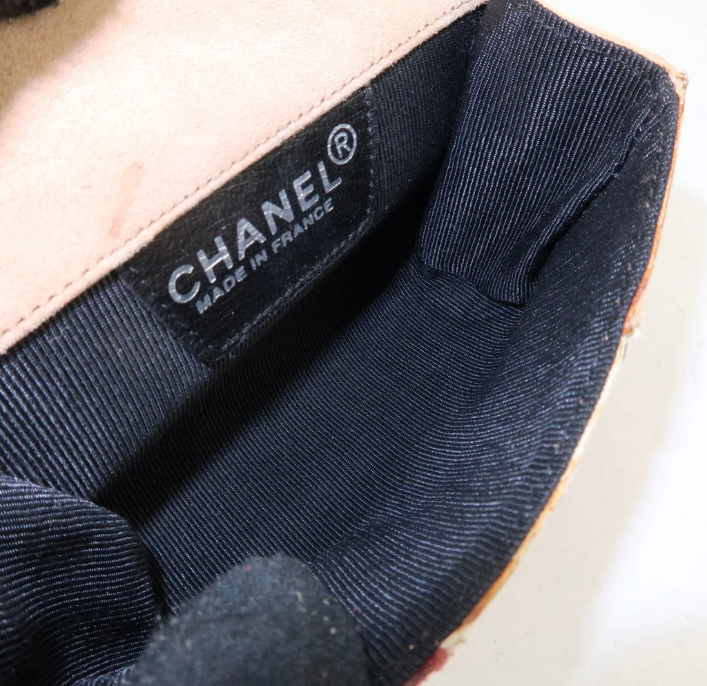 Chanel COCO Mark Suede Mini Bag Beige/Pink/Brown