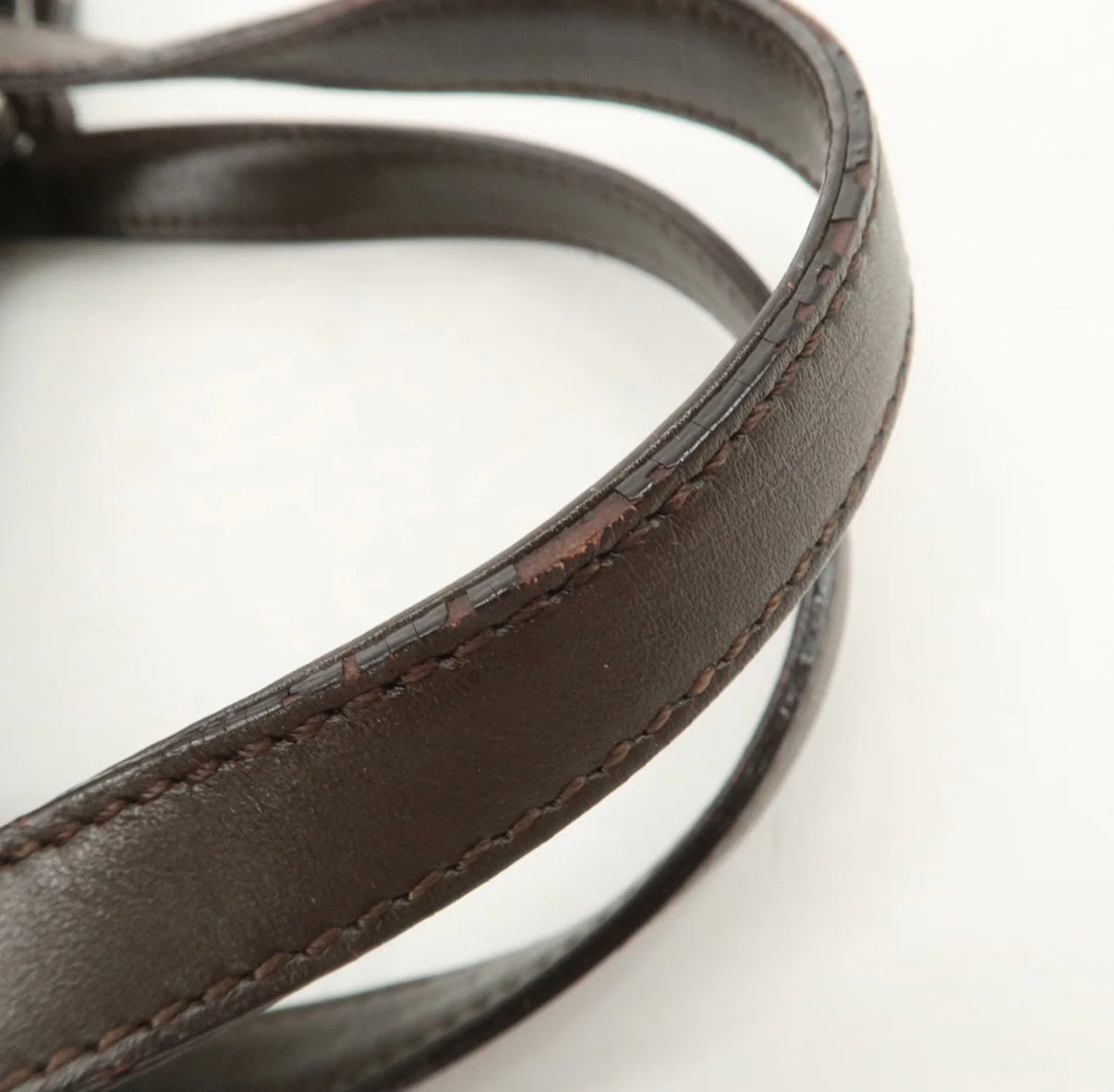 Burberry Suede Leather Hand Bag Brown