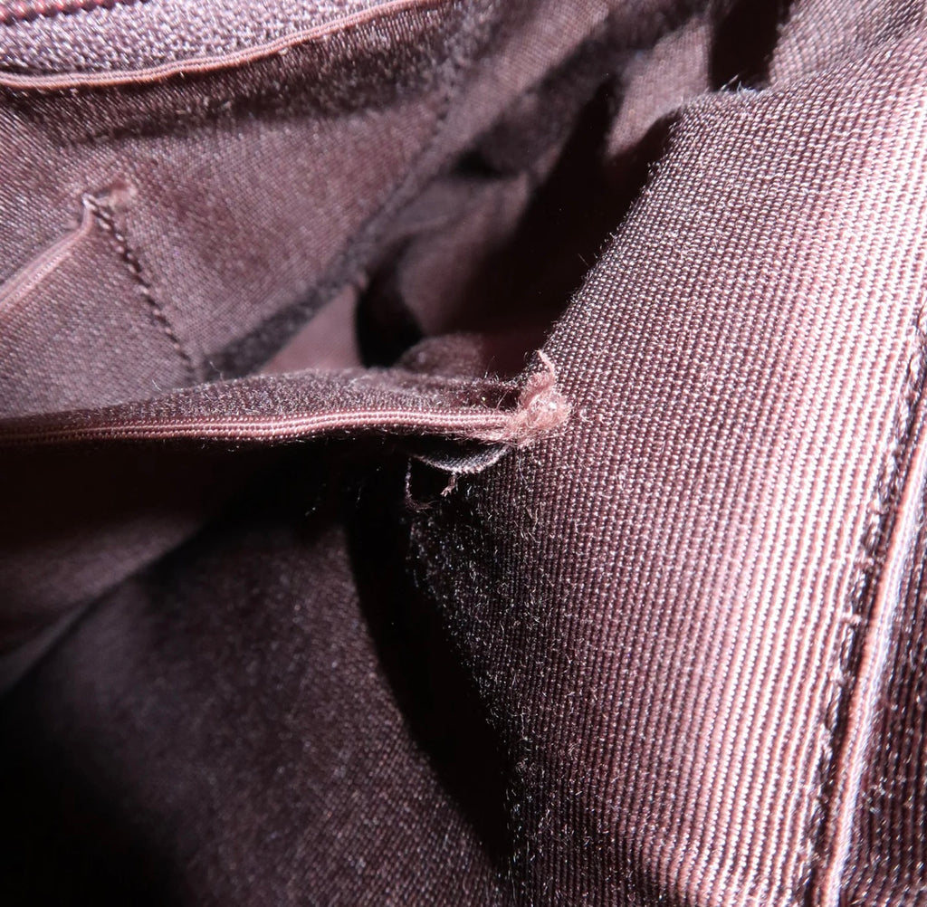 Burberry Suede Leather Hand Bag Brown